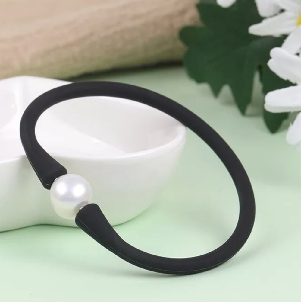 Real Freshwater Pearl Snap Charm With 2 Interchangeable Bands - Picture 2 of 5